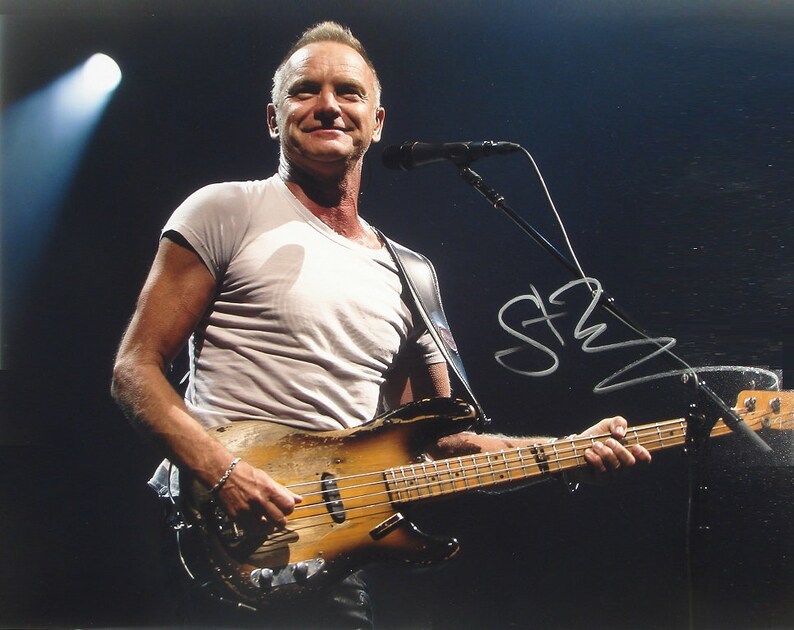 STING SIGNED Photo Poster painting The Police Gordon Matthew Thomas Sumner wcoa