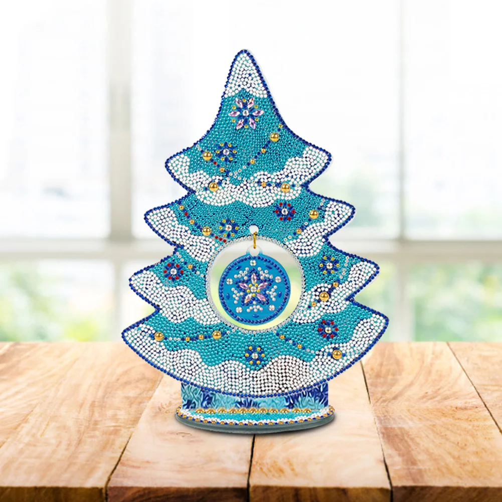 DIY Diamond Painting Christmas Tree Crystal Art Ornaments(Single Side)