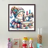 Sewing Machine Gnome-18CT Stamped Cross Stitch 30*30cm/11.81*11.81in