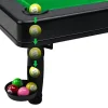 Mini Billiard Table, Premium Tabletop Billiards Mini Snooker Game Set for Kids and Adults with Cues, Ball, Chalk, Rack, Brush Included