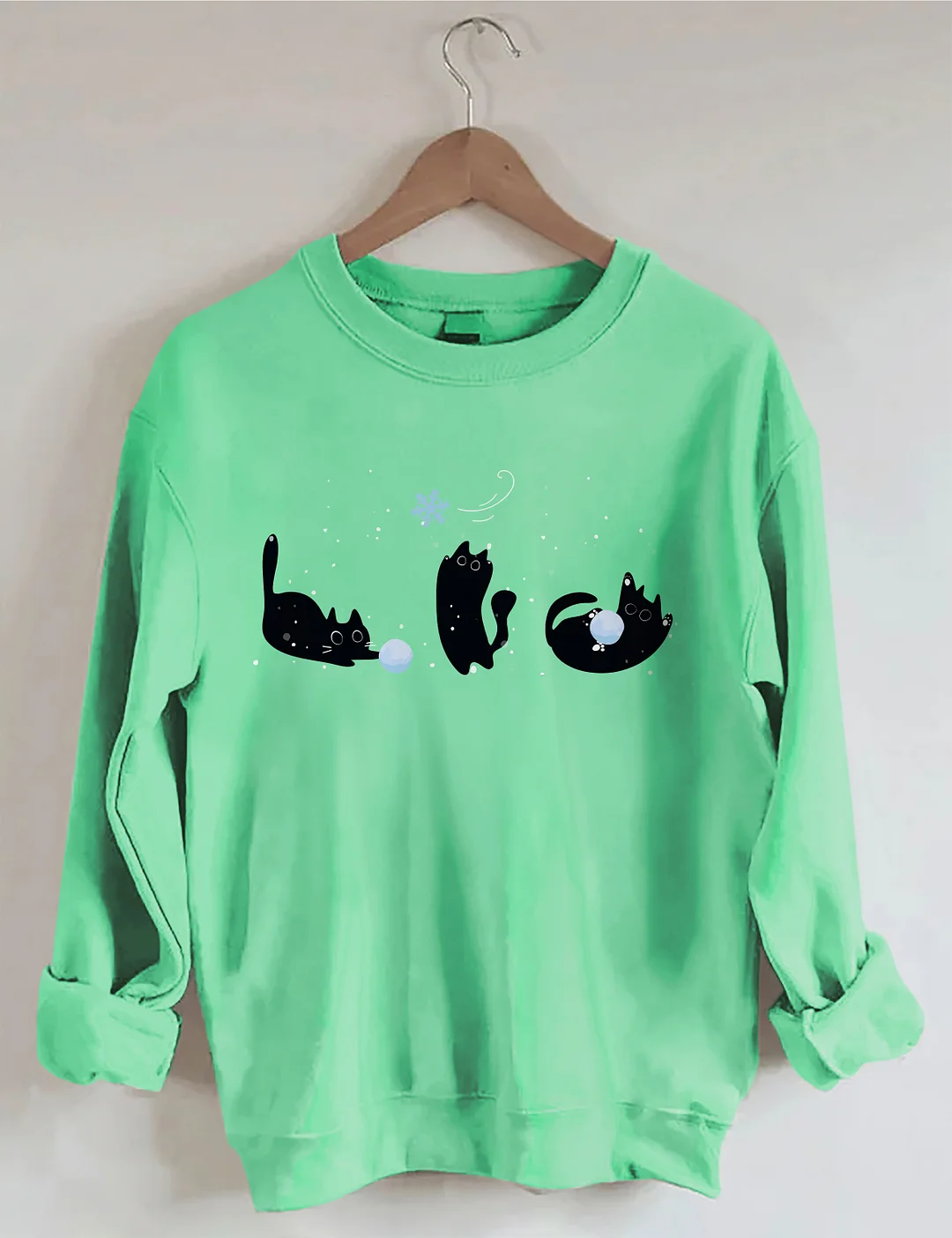 Black Cats Winter Sweatshirt