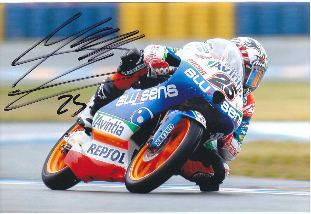 MAVERICK VINALES Signed Moto3 BLUSENS AVINTIA Colour Photo Poster painting