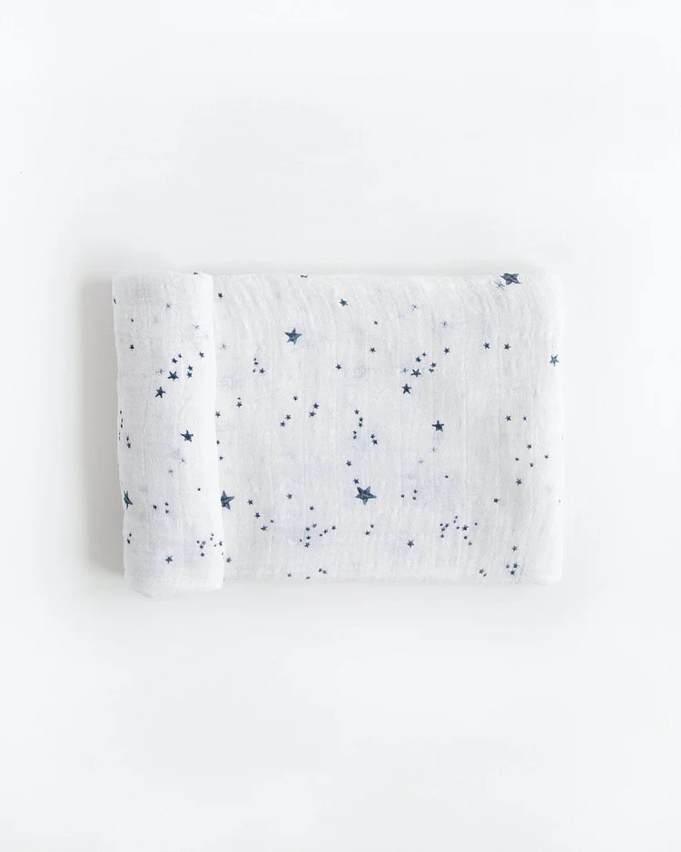 Cotton Muslin Swaddle Blanket - Shooting Stars