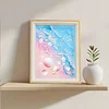 Framed Pearl Diamond Painting - Special Shaped - Seashell Waves (17x22cm)