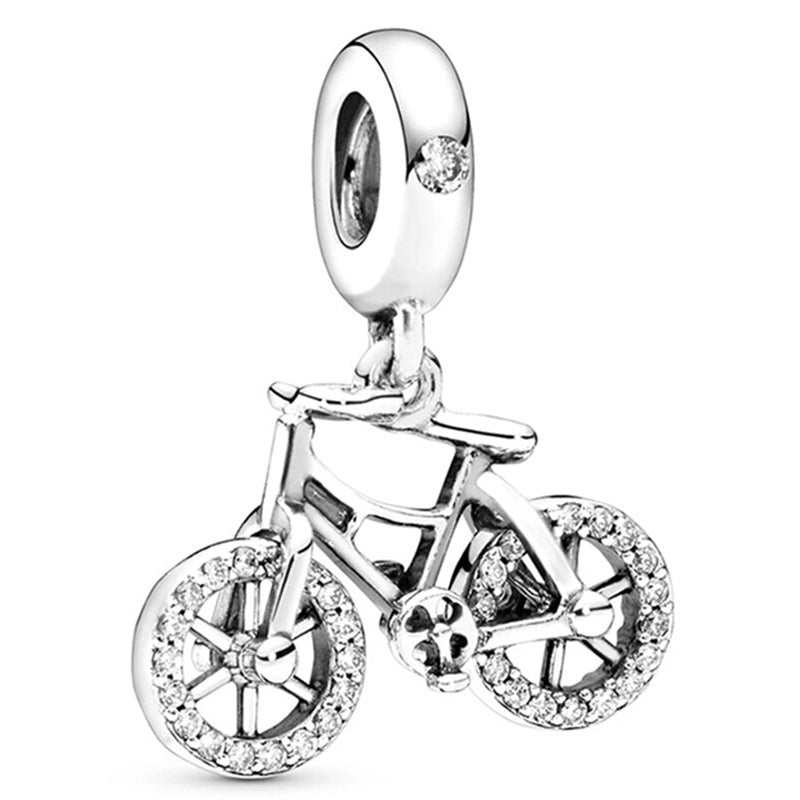 1 PC/Package Metal Rhinestones Plating Inlay Polished Pendant Beads