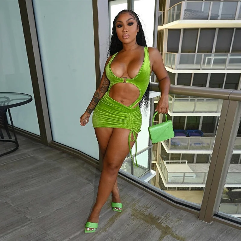 Hugcitar 2021 Sleeveless Backless Patchwork Bodysuit Dress 2 Set Summer Women Fashion Streetwear Outfits Y2K Robe Kpytomoa