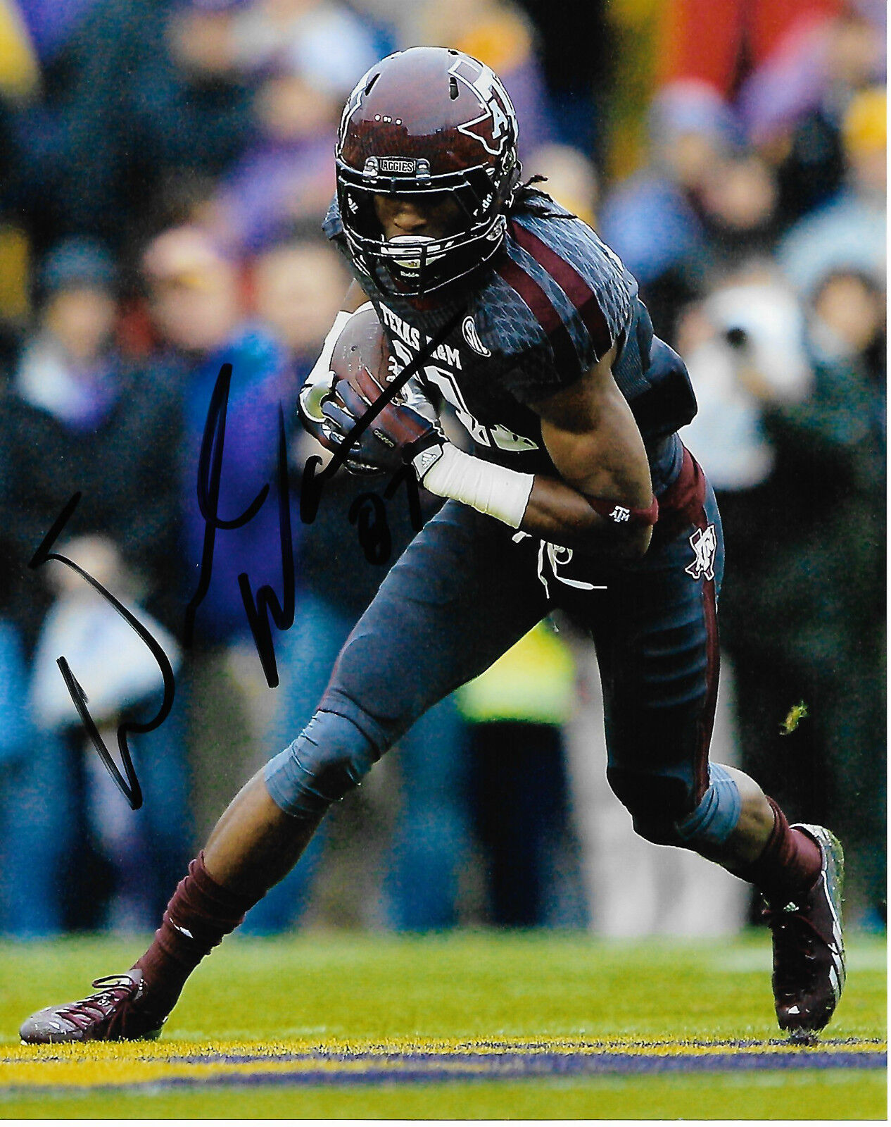 Texas A&M Derel Walker Signed Autographed 8x10 CFL Photo Poster painting COA A