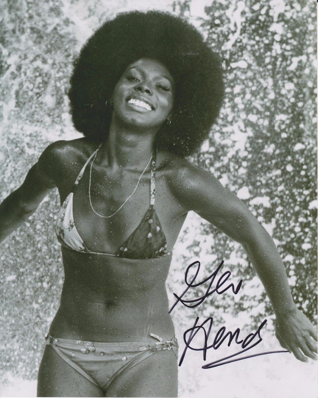 Gloria Hendry Bond 007 Live & Let Die 19 Original Autographed 8X10 Photo Poster painting