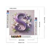 Flower Letters-Full Round Diamond Painting 40*40CM