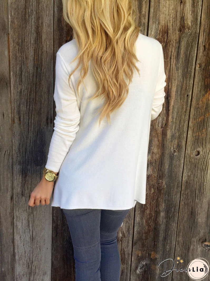 Classic Tassel Slash Sweater Top