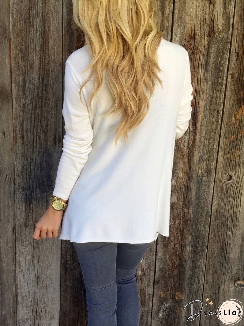 Classic Tassel Slash Sweater Top