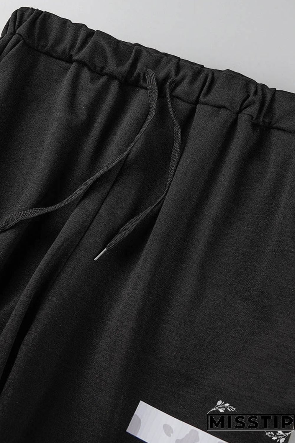 Blue Casual Letter Print Patchwork O Neck Long Sleeve Two Pieces