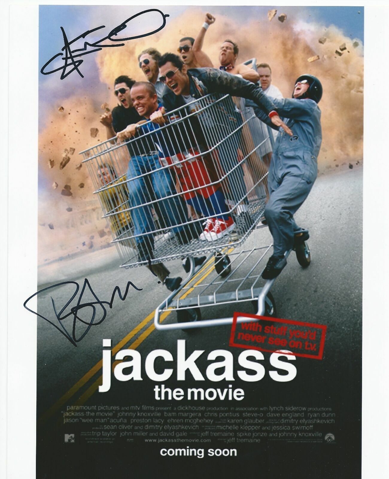 Steve-O / Bam Margera Autographed Signed 8x10 Photo Poster painting ( Jackass ) REPRINT