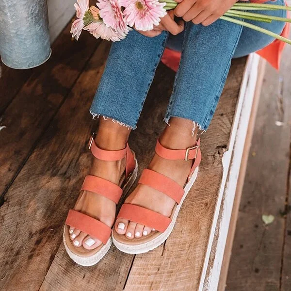 2021 New Summer Women Golden Sandals Platform Heels Cross Strap Ankle Lace Peep Toe Beach Party Ladies Shoes Zapatos Sandals