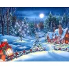 Christmas Snow Scene  | Full Round Diamond Painting Kits