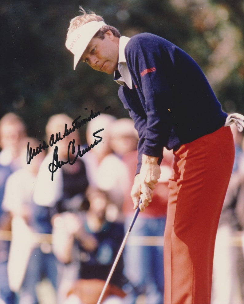 Ben Crenshaw Signed Autographed PGA Golf Glossy 8x10 Photo Poster painting - COA Matching Holograms