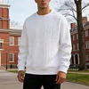 💥2025 New Arrivals!Men's Crew Neck Long-sleeved Sweatshirt, Casual Wear, Solid Color Pullover, Men's Tops for Spring, Autumn and Winter.