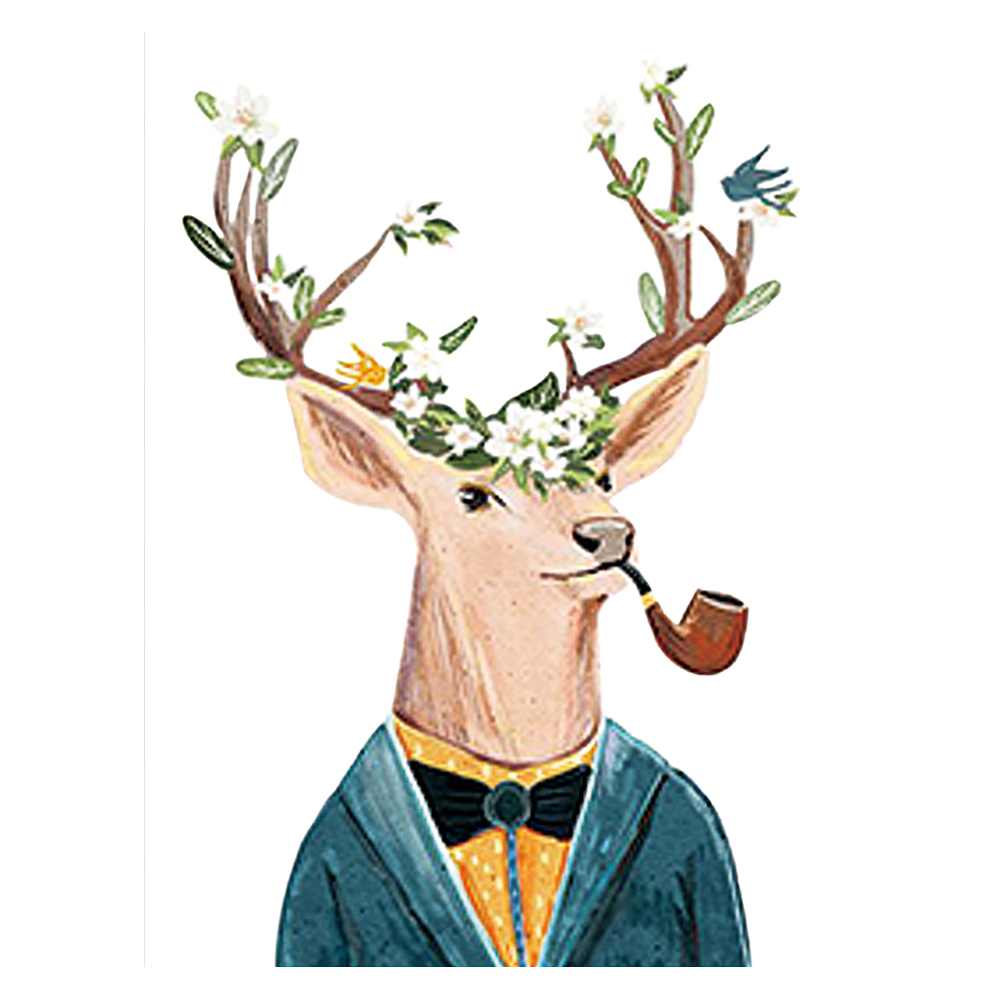 

Deer - 11CT Stamped Cross Stitch - 50*60CM, 501 Original