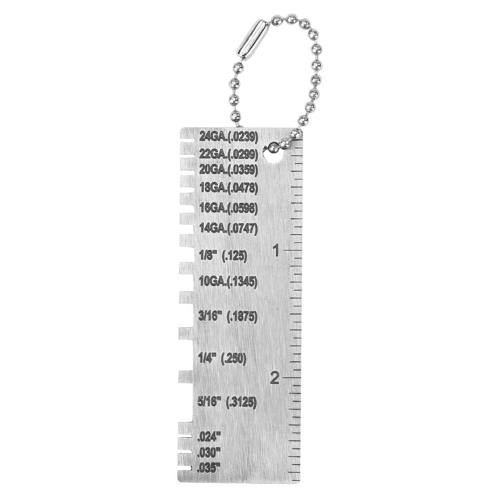 

Wire/Metal Sheet Thickness Gauge Welding Gage Weld Size Inspection Tool, 501 Original