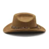  Classic Western Cowboy Hat with Eye-catching Band for All Seasons by Inlyline