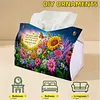 DIY PULeather Diamond Painting Tissue Box for Adults Beginners Large Size Diamond Art Paper Storage Holder for Living Room Bathroom Table Decor