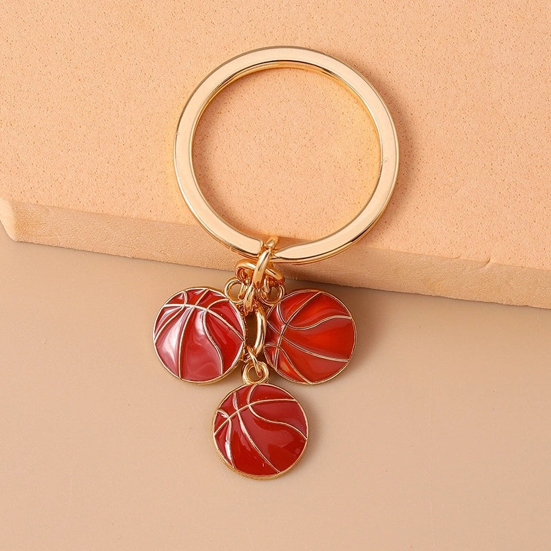 Casual Minimalist Basketball Alloy Bag Pendant Keychain