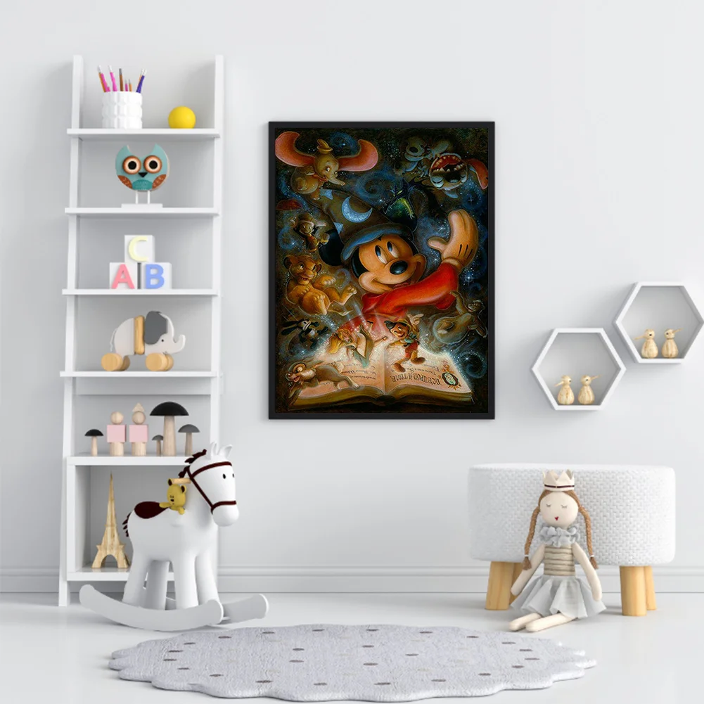 Cartoon Mouse Book - Paint By Number(40*50cm)
