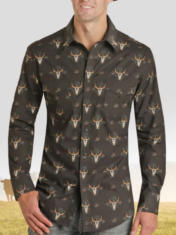 Aztec Bull Vintage Snap Shirt