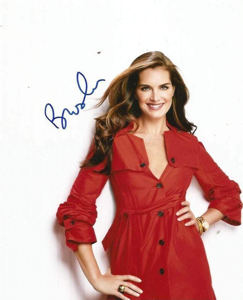 Brooke Shields ACTRESS and MODEL autograph, signed Photo Poster painting