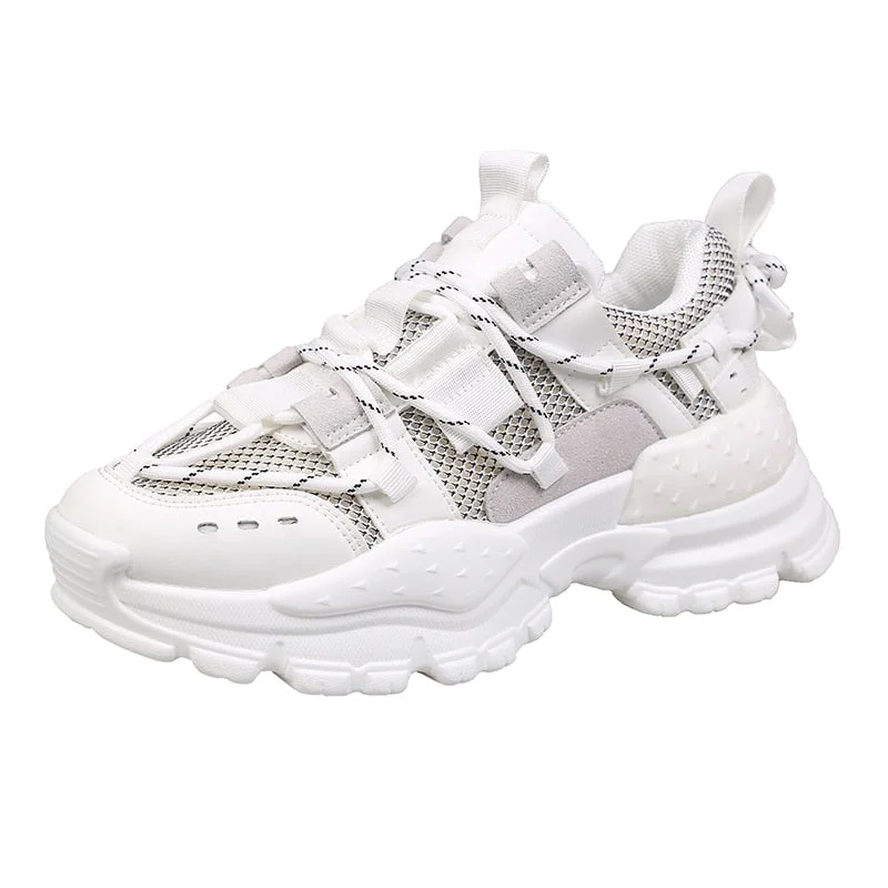 Women Sneakers New Arrival 2021 Spring Summer Colorful Shoes for Woman Breathable Ladies Chunky Sneakers Fashion Dad Shoes