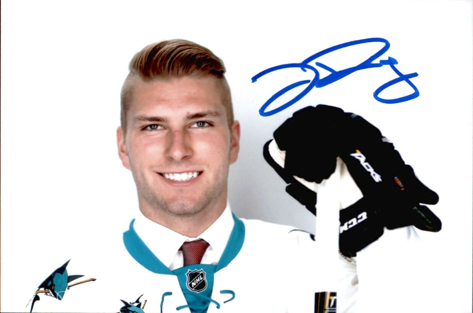 Jeremy Roy SIGNED autographed 4x6 Photo Poster painting SAN JOSE SHARKS #2