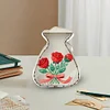 (US Local)Acrylic Wooden Rose Bag Shape Diamond Painting Piggy Bank Storage Box Kit