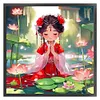 Lotus Fairy-11CT Stamped Cross Stitch 50*50cm/19.69*19.69in