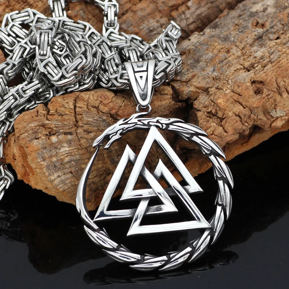 Valknut Jormungandr Necklace