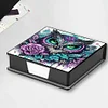 Leather 5D Diamond Painting Kit Note Box DIY Diamond Art Notepad Box (Owl)