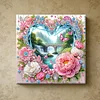 (Pre-Framed)Heart Landscape-Special Shape Diamond Painting Kit(25x25cm)