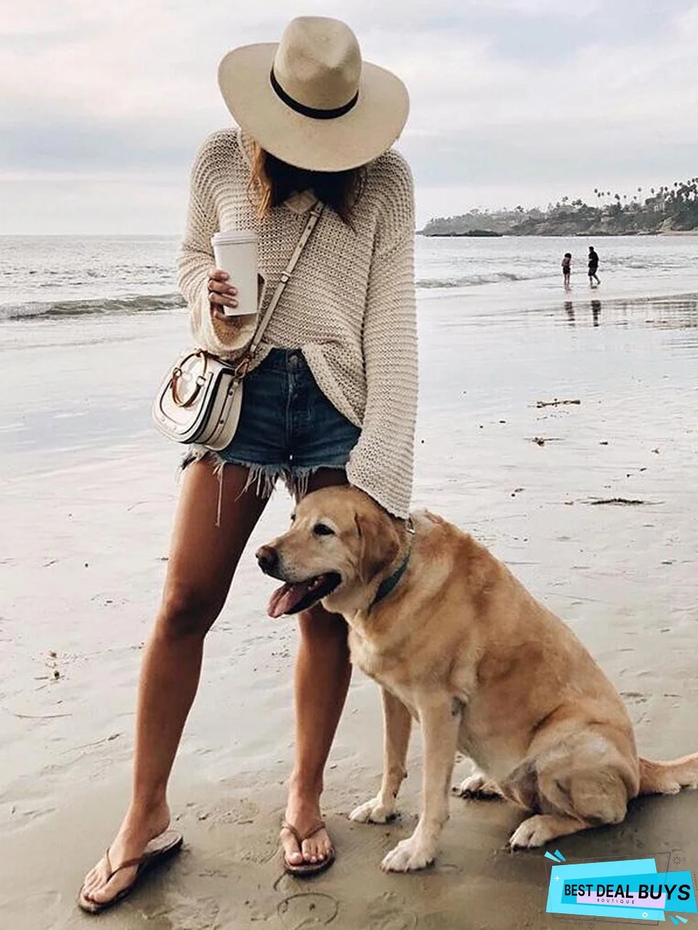 Sexy Long Sleeve Solid Color V-Neck Sweater Tops