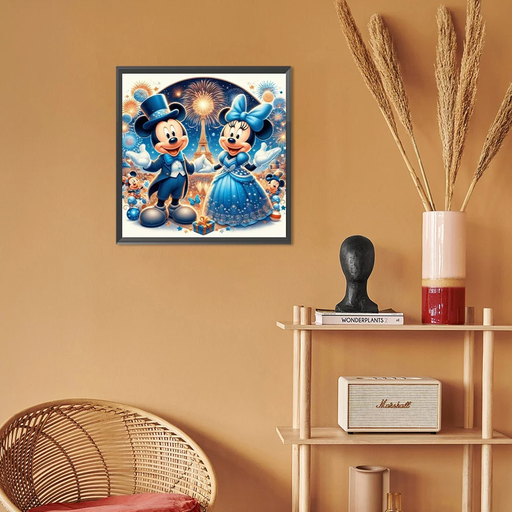 Diamond Painting - Full Round Drill - Mickey Minnie(Canvas|30*30cm)