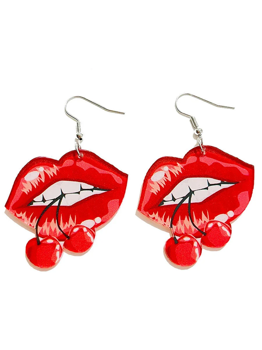 Valentine's Day Lips Earrings