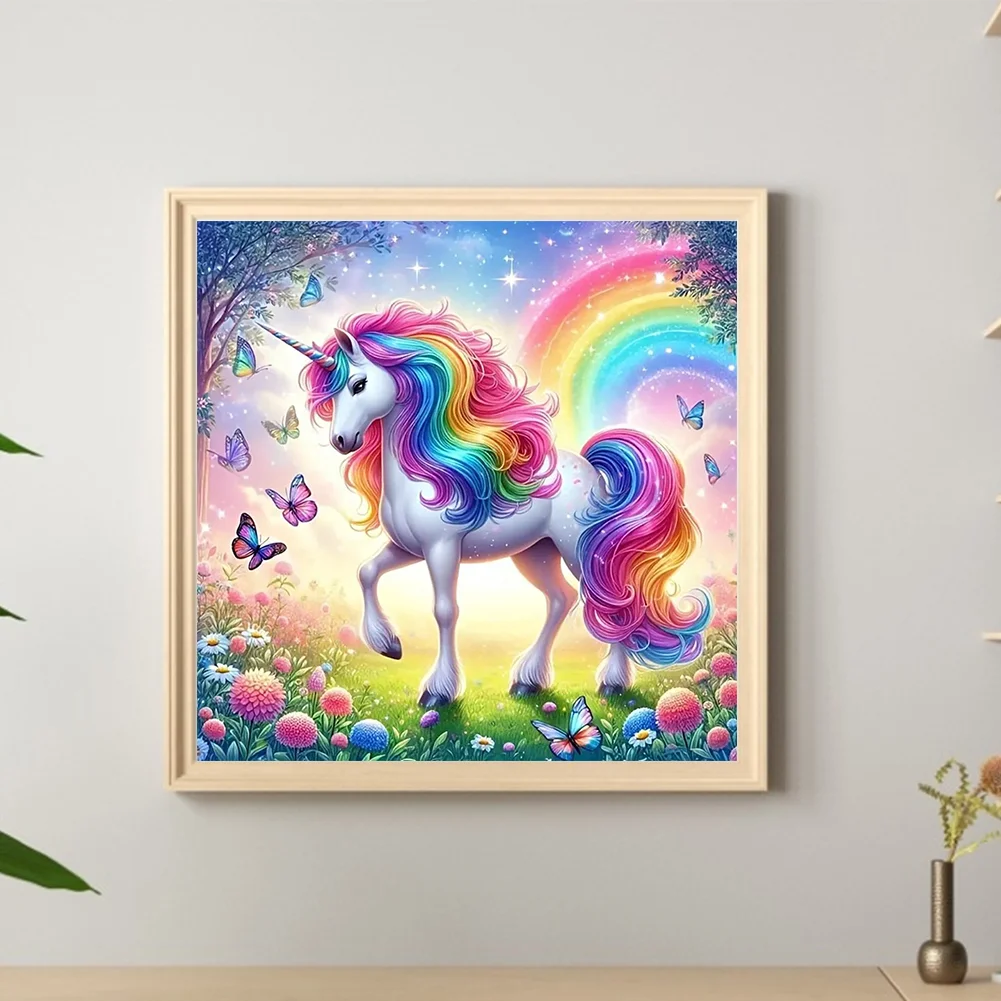 Diamond Painting - Full Round Drill - Unicorn(Canvas|30*30cm)