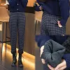 📢📢50% DE R&Eacute;DUCTION！！！🎁Pantalon droit &agrave; carreaux pour femme