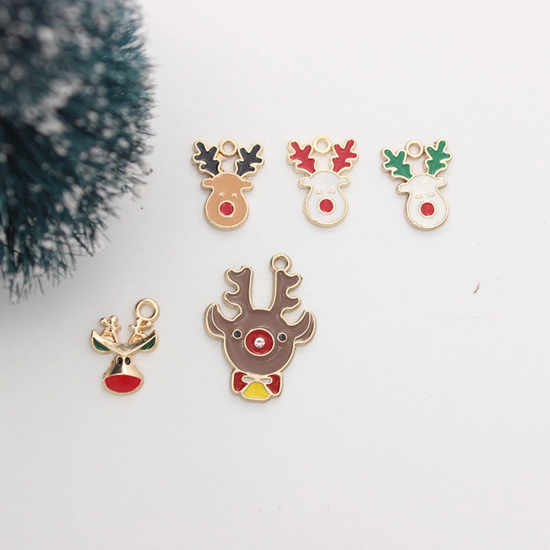 10 PCS/Package 20 * 27mm Alloy Deer Elk Pendant Jewelry Accessories