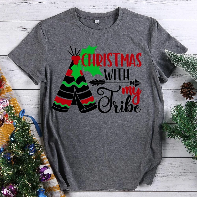 Christmas with my tribe T-Shirt-613209-Annaletters