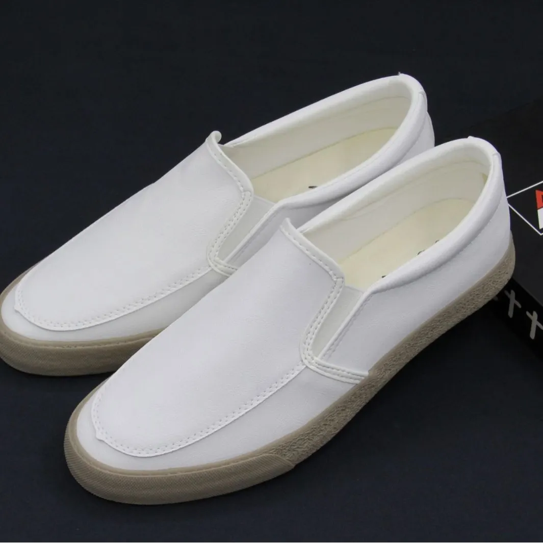 Yyvonne New Baoda 20080 Casual Men's Leather Shoes Working Shoes Spring And Autumn Men's Board Shoes Popular Simple Men's Lefu Shoes