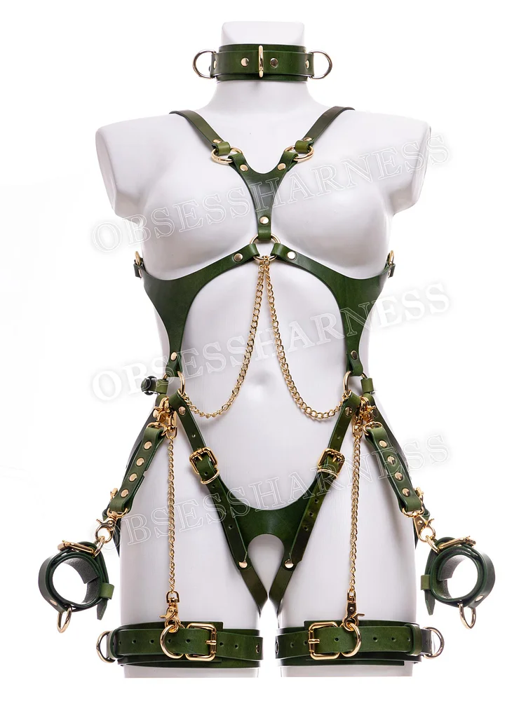 pornhint Pornhint Full body harness leather, Bdsm harness bondage lingerie, Sex harness for women, Bondage cuffs restraint, Open cup bra, Bdsm gear, Mature leather body harnesses for women