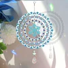 DIY Diamond Painting Double-sided Rotatable Snowflake Hanging Wind Chime Suncatcher Hanging Kit