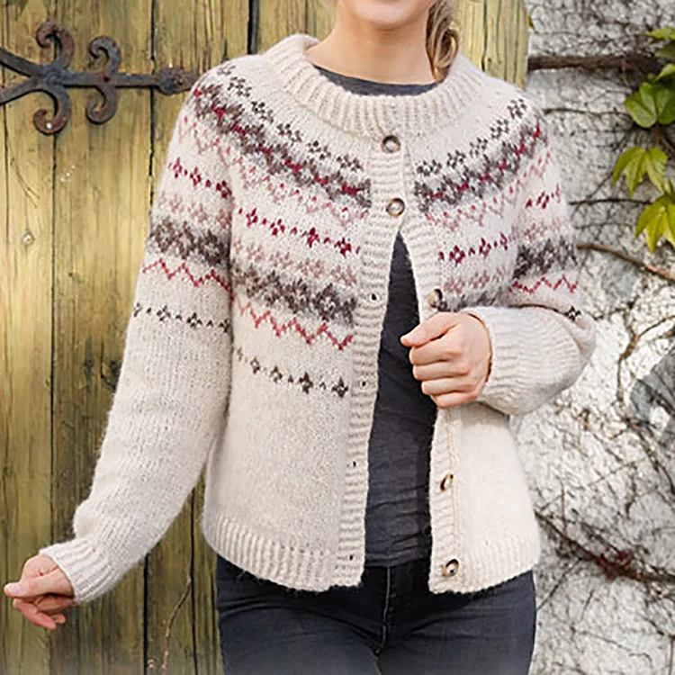 Fairman Island Vintage Jacquard Cardigan