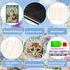 Flower Cat 5D DIY Diamond Art Painting Notebook Kit 50 Pages A5 Rhinestone Art Painting Notebook Kit for Adults Beginners Holiday Birthday Gift