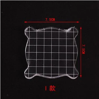 Transparency Acrylic Block for DIY Transparent Seal Stamp Block for DIY Scrapbooking Clear Photo Album Decorative Tool