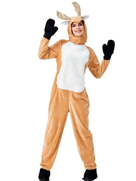 Halloween Costume Kigurumi Pajamas Onesie Reindeer Animal onesie pajamas Costume Novameme